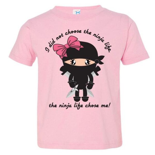 Girls Ninja Life Tee Toddler Size