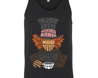 Mad Hatter Typography Tank Top