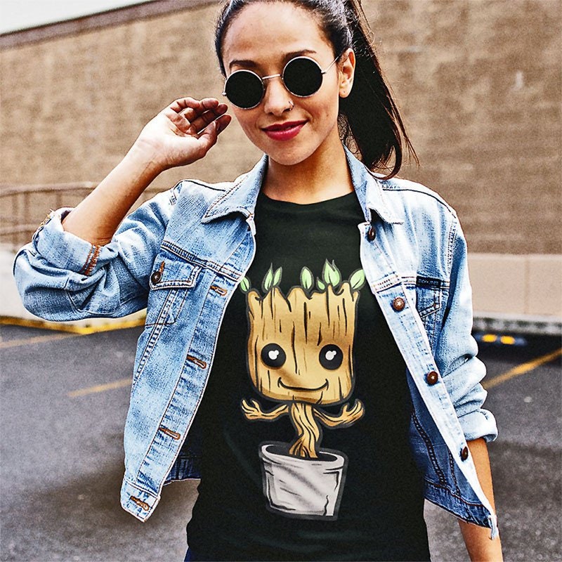 Cute Baby Groot TShirt Etsy