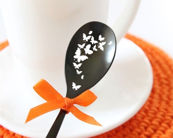 Butterfly spoon Personalized spoon Engraved name spoon Customized gift cutlery