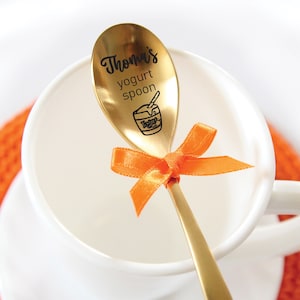 Joghurtlöffel Personalisierter Löffel Geschenkbesteck mit Gravur Namenslöffel Geschenkbesteck