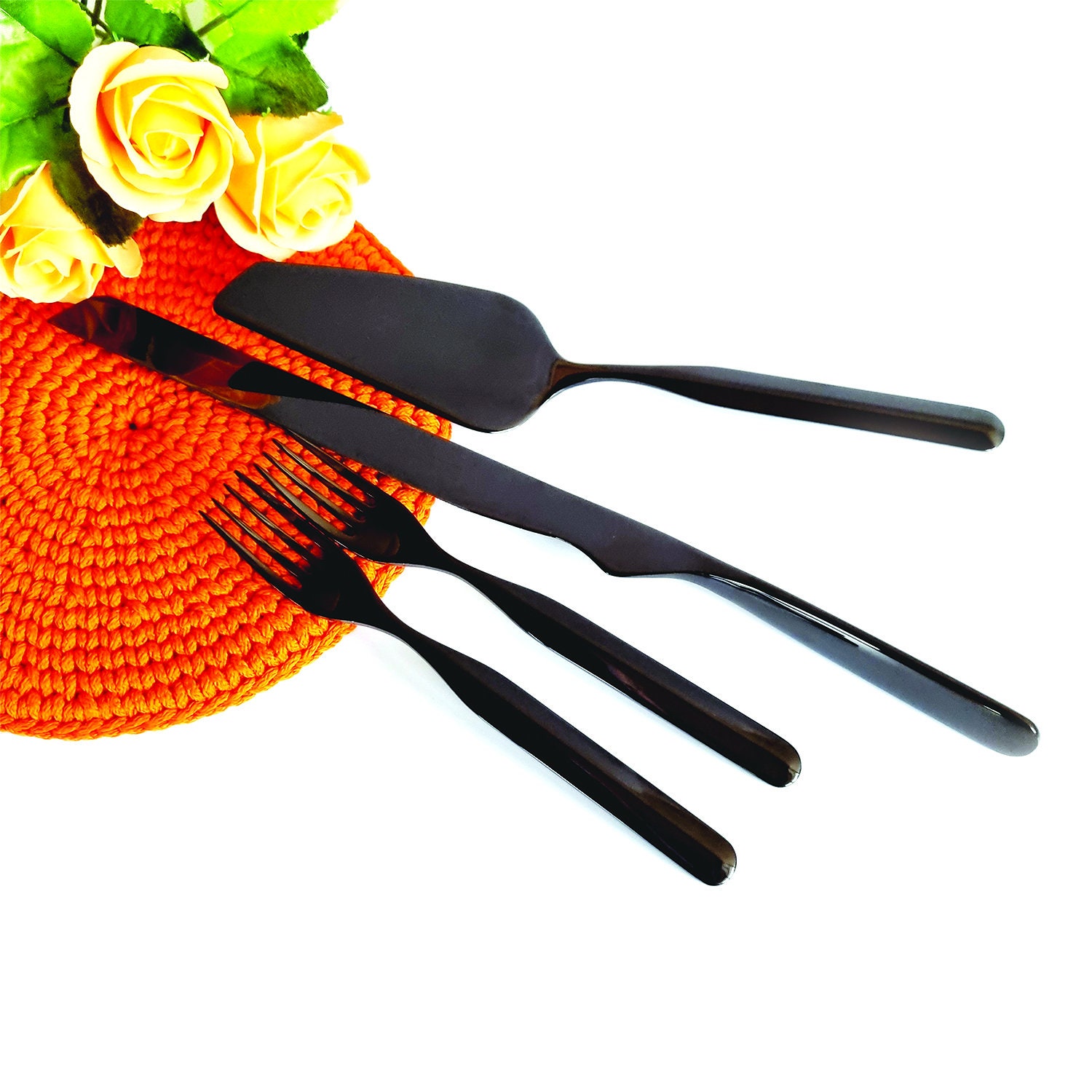 Black Wedding Cake Cutting Set Luxury Bugatti Personalized Etsy