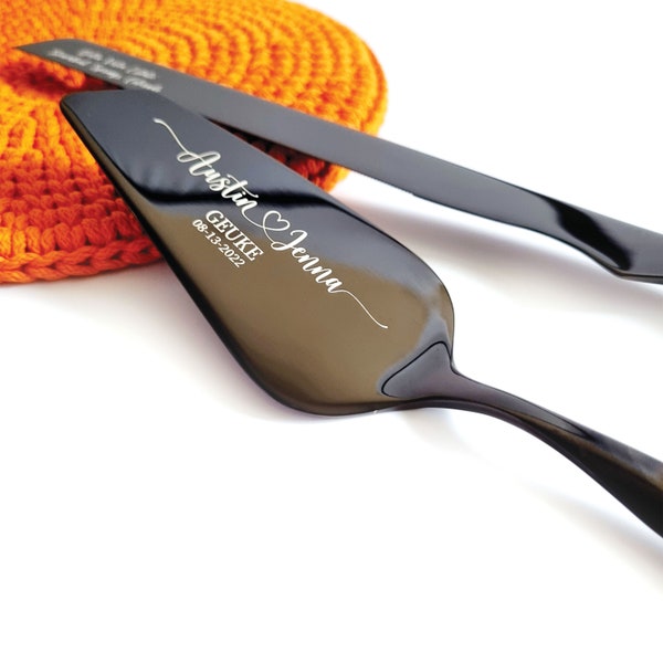 Cake Cutting Set Etsy