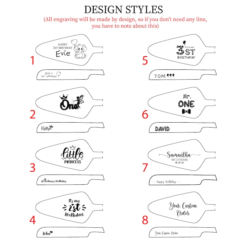 Baby Birthday Cake Knife Decoration Personalised Knife and Etsy