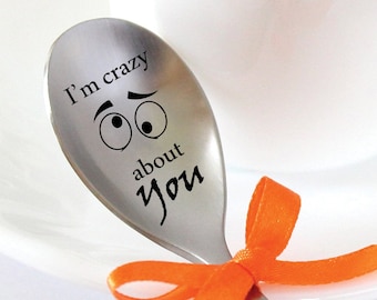 Friends gift Custom spoon with phrase Personalized Engraved name spoon Customized cutlery