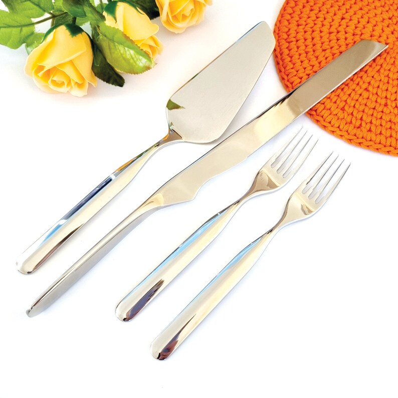 BUGATTI Wedding Cake Cutting Set - Personalized Engraved Cake Server and Knife Cutter Set, Serving Set Bridal Shower Wedding Gift