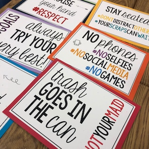 Hashtag Signs/posters for Bulletin Boards or Classroom: Printable! - Etsy