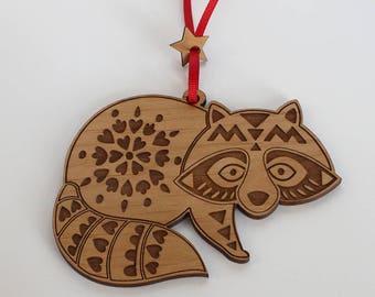 Raccoon ornament- Christmas Tree Ornament- Christmas Gift