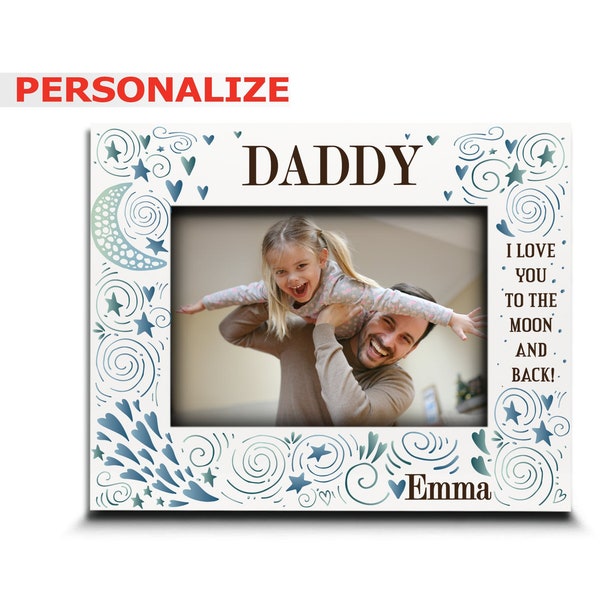 I Love Daddy Picture Frame Etsy