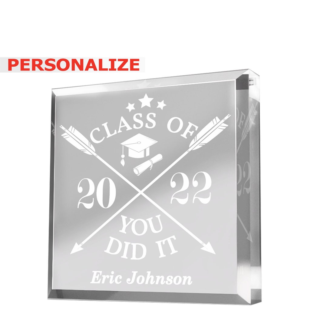 Personalized Graduation Paperweight – Class of 2022 Gift - Etsy