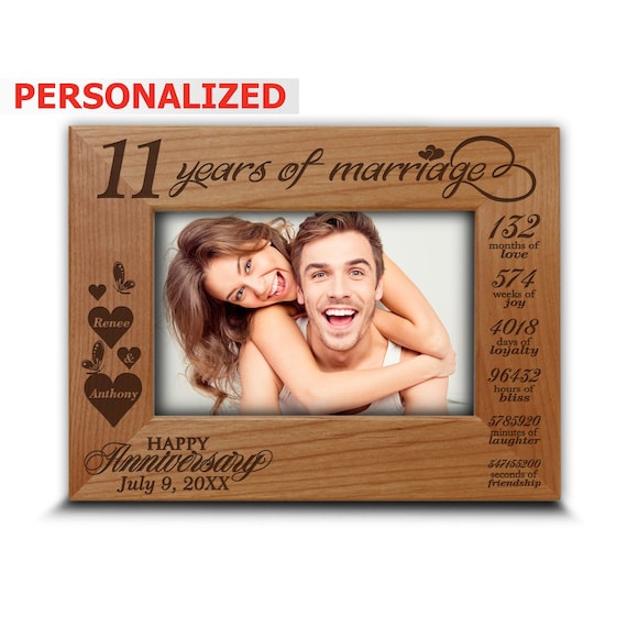 PERSONALIZE-11 Years of Marriage- Happy 11th Anniversary-wedding - Main Image