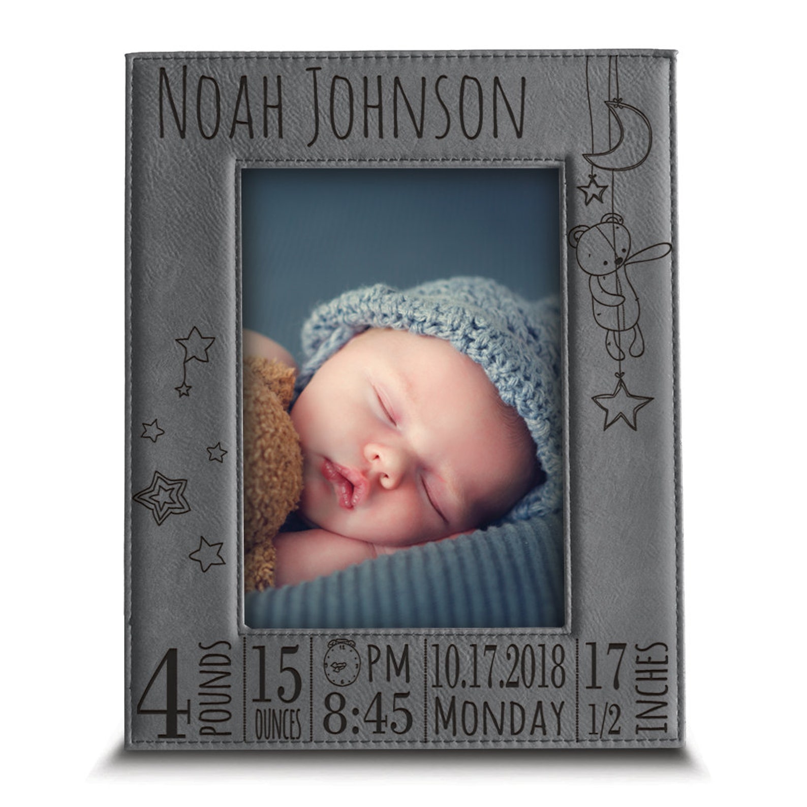PERSONALIZEBaby Picture FrameBirth AnnouncementBaby Name Etsy