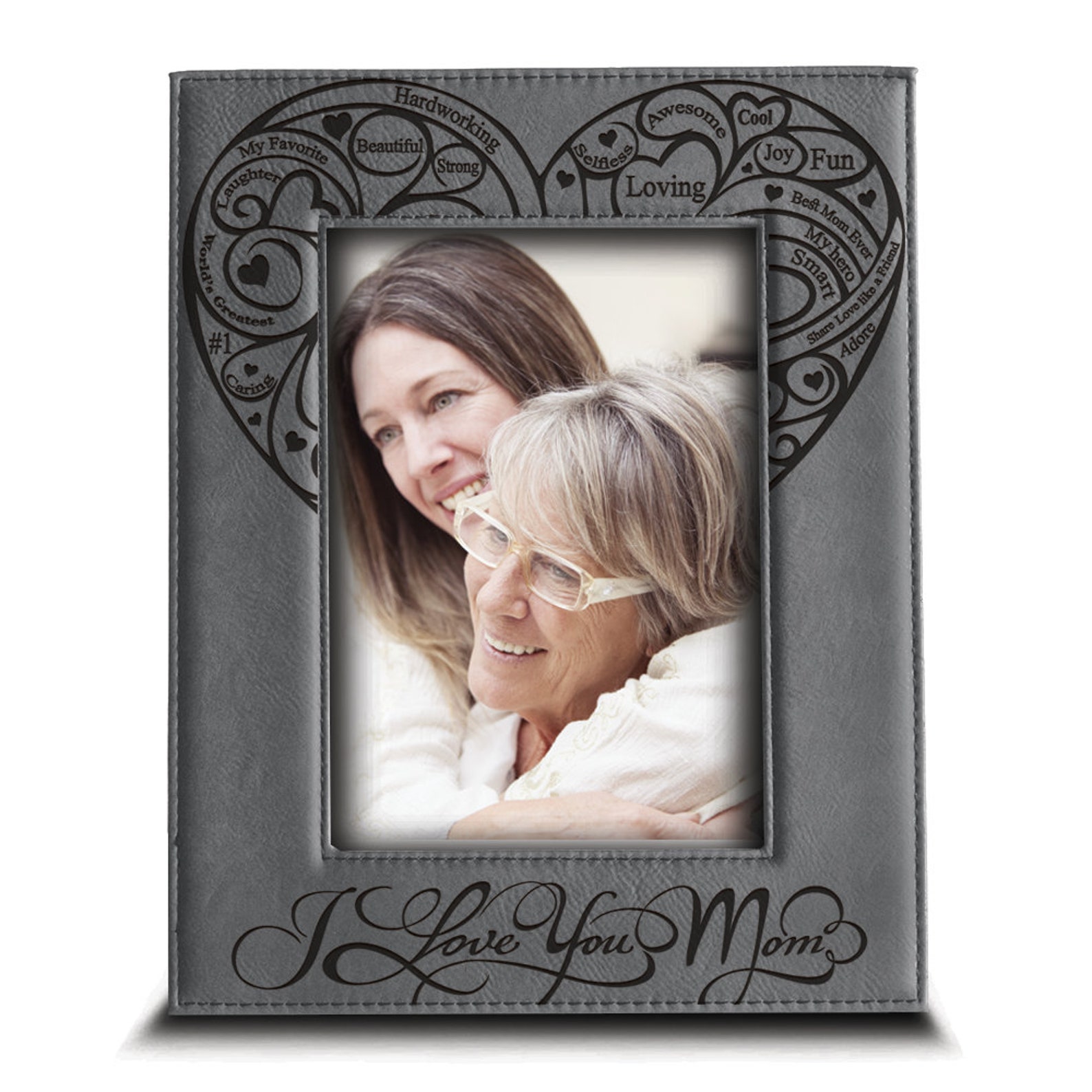 I Love My Mom Picture Frame Mother's Day Giftmom Gift Etsy