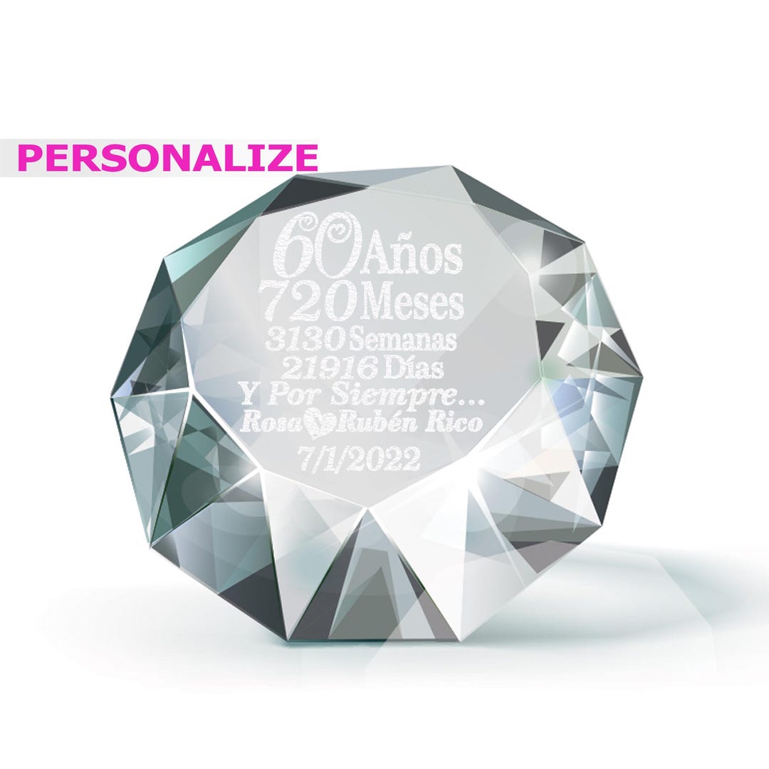 50 Aniversario De Boda, Ideas De Regalos únicos, Placa De Cristal Con  Corona De Hojas De, image size:1080x1080