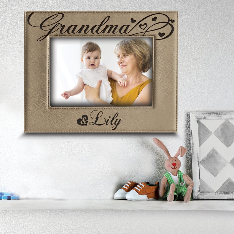 Personalizedgrandma and Megrandma Picture Frameengraved Etsy