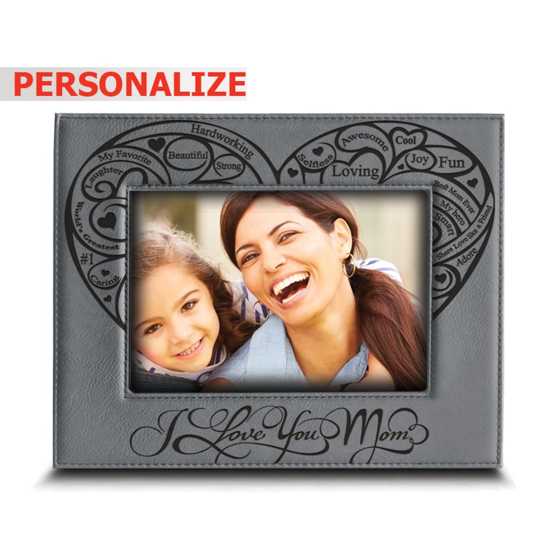 I Love My Mom Picture Frame Mother's Day Giftmom Gift Etsy