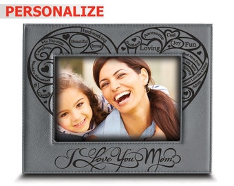 Snap 07FP921MI Love My Mom Pink Magnetic Photo Frame