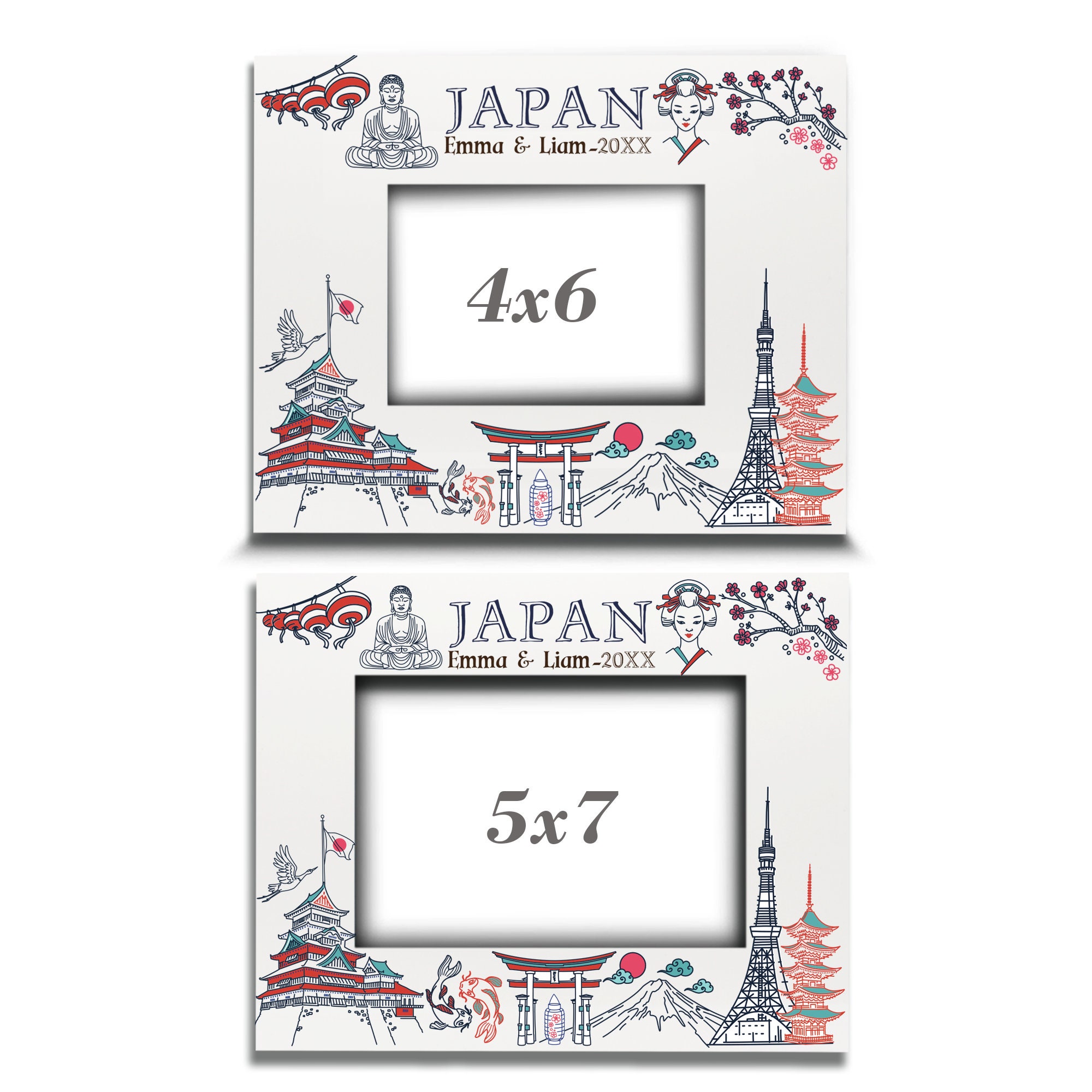 Personalized Japan Picture Frame: UV Print Travel Keepsake - Etsy
