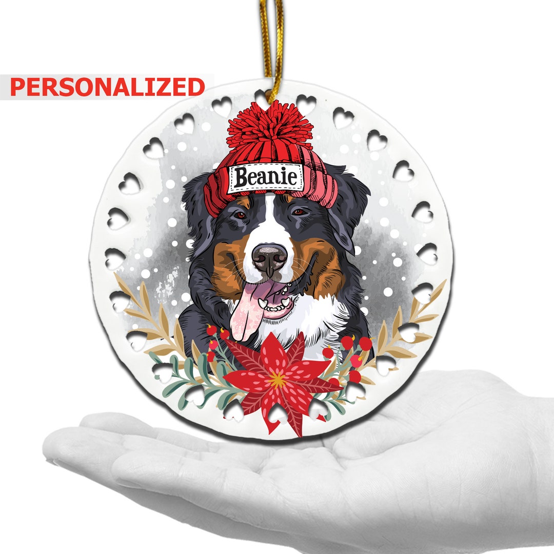 Personalizedbernese Mountain Dog Ornament Dog Lover Gifts4 Christmas