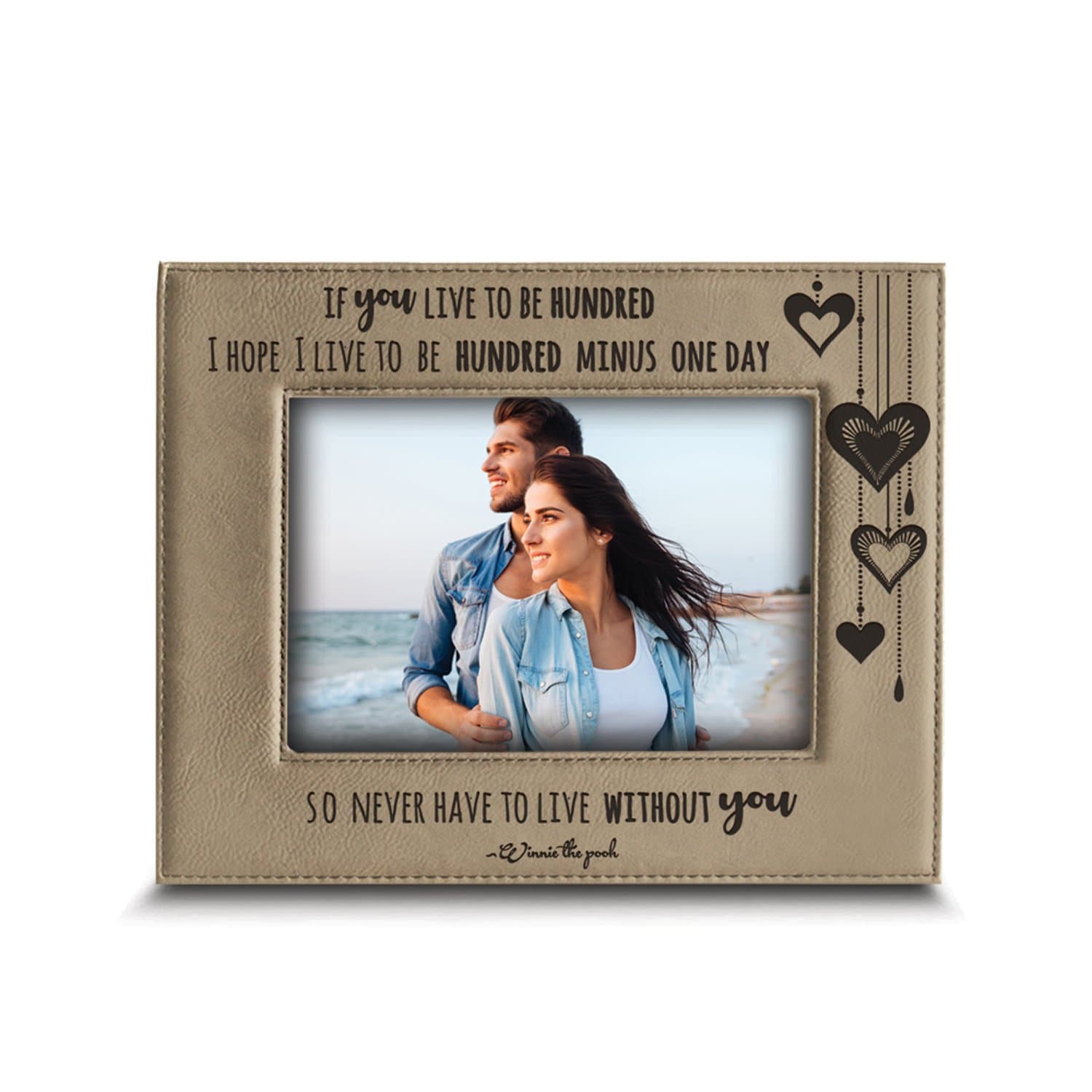 Winnie The Pooh Picture Frame - 'You're The Best Part' Wood Frame For 4x6 Photos, Romantic Gift Idea - View #10