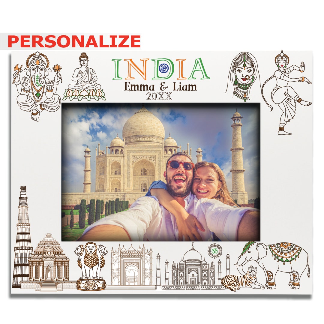Personalize-india Themed Picture Frame-wedding, Honeymoon, Vacation ...