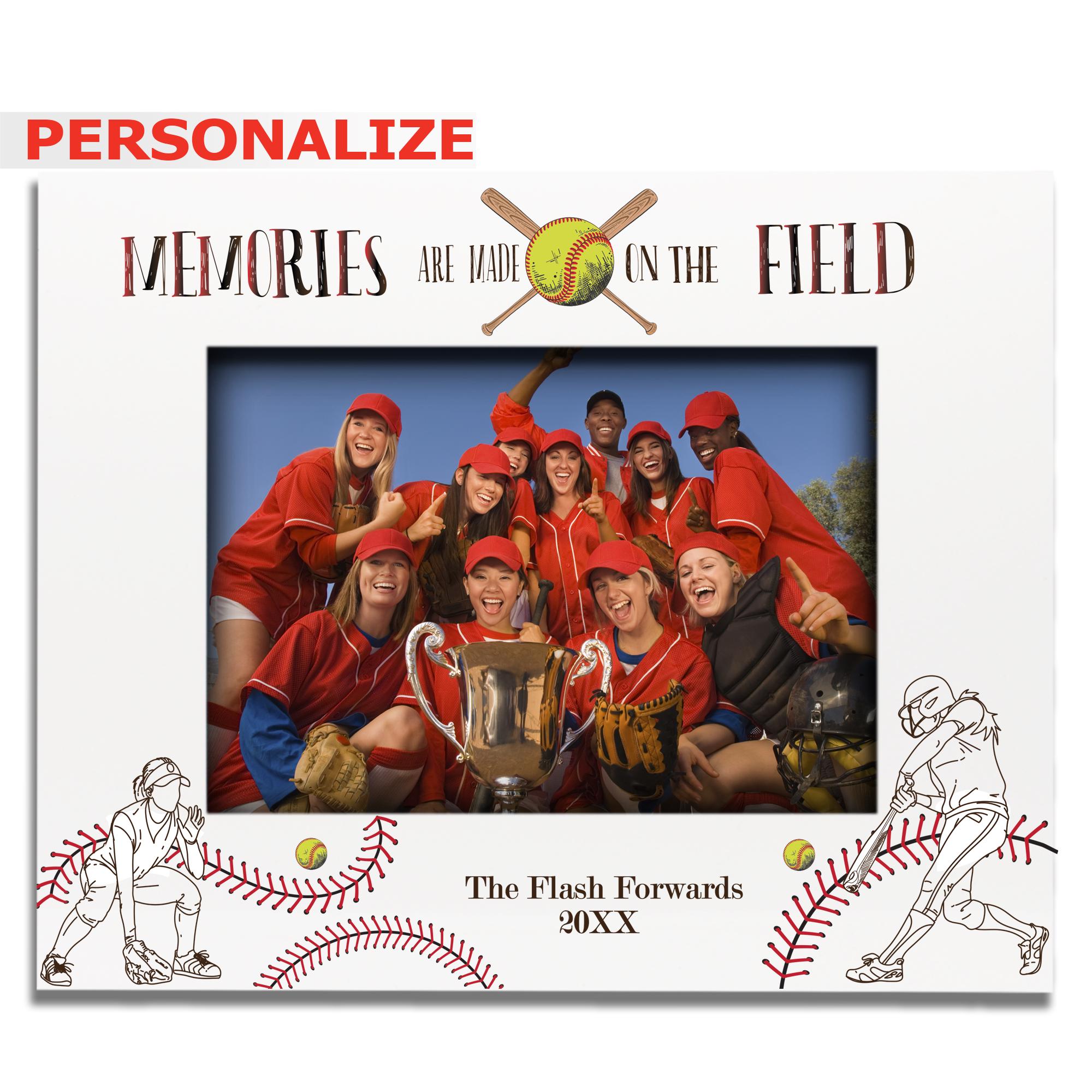 Softball Lessons Frame Personalized Softball Picture Frame: Team Gifts, Coaches, Graduation - Etsy