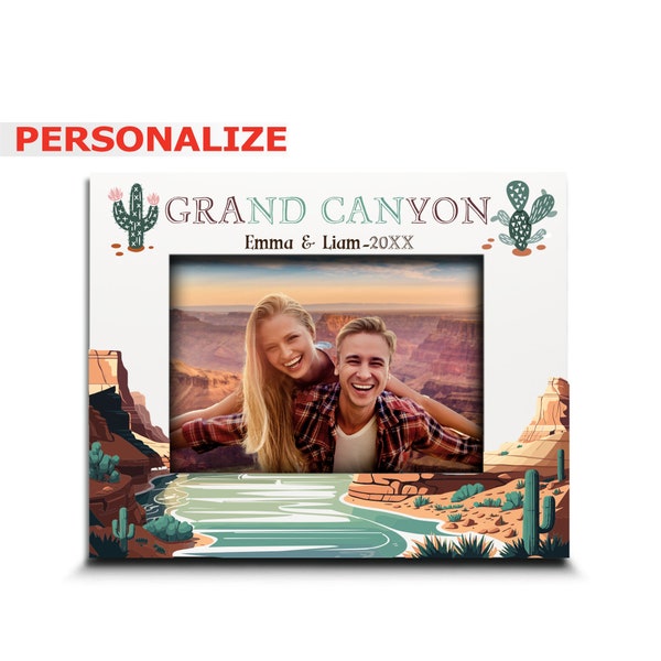 PERSONALAZE-Grand Canyon  National Park themed  Picture Frame - Anniversary, Vacation, Birthday, Christmas, Proposal, Memories, Special Gift