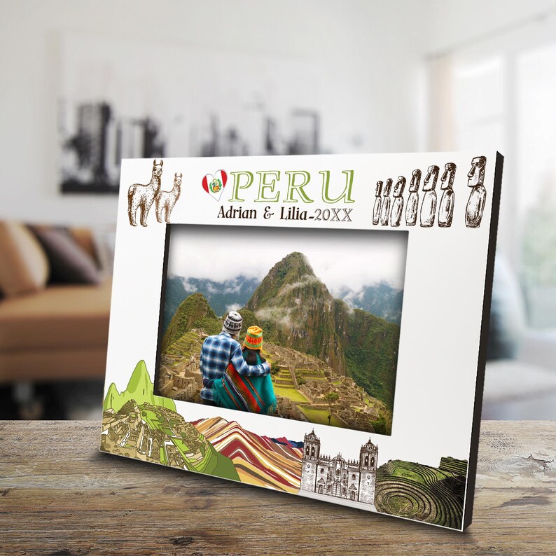 Personalize-peru Them Picture Frame-wedding, Honeymoon, Vacation ...