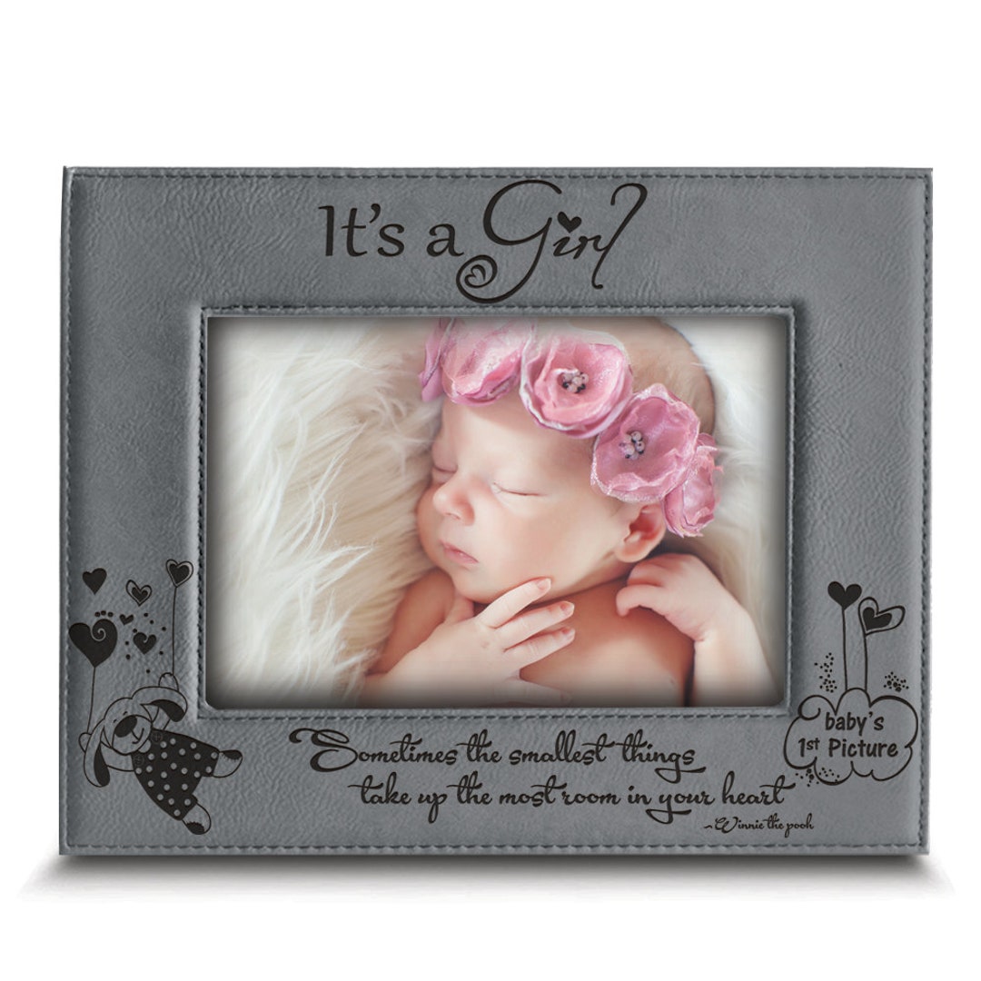 Baby's 1st Picture Frame It's a Girl Picture Frame Etsy