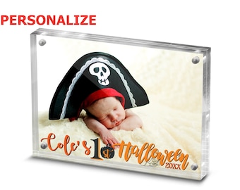 Personalized Baby's First Halloween Acrylic Picture Frame
