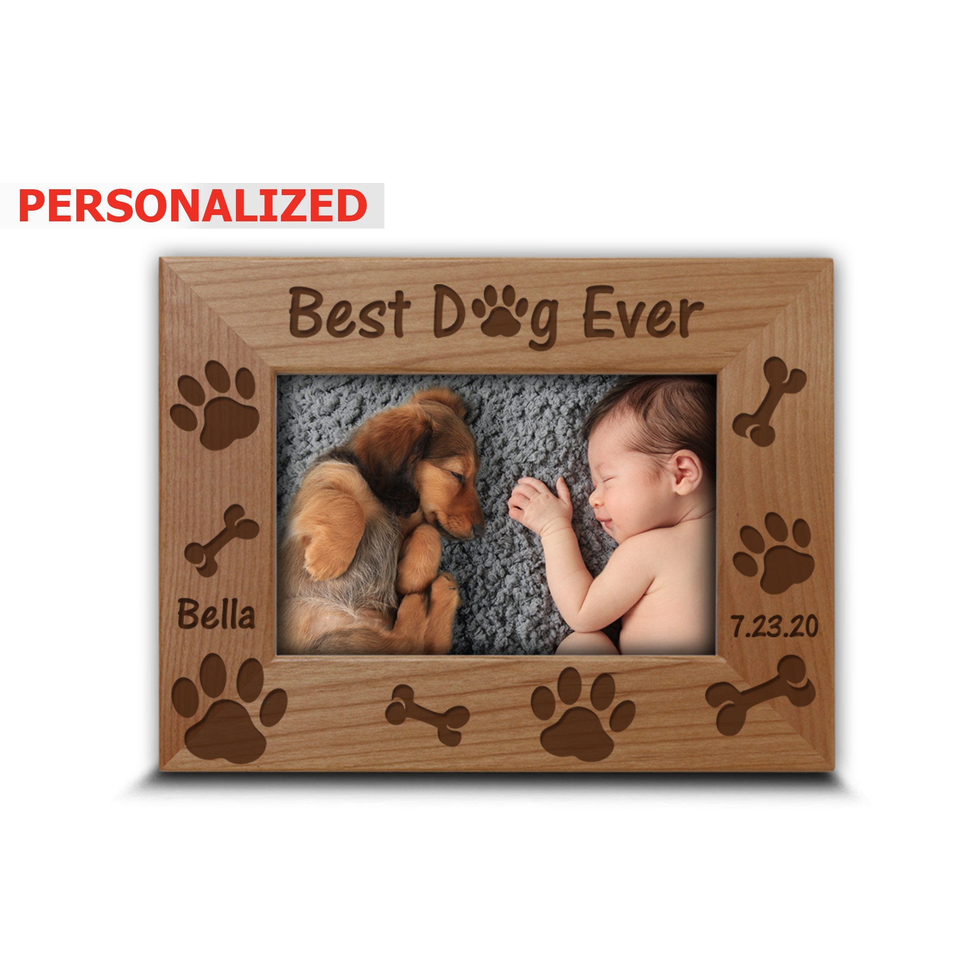 Personalizebest Dog Ever Picture Frame Dog Picture Frame Etsy