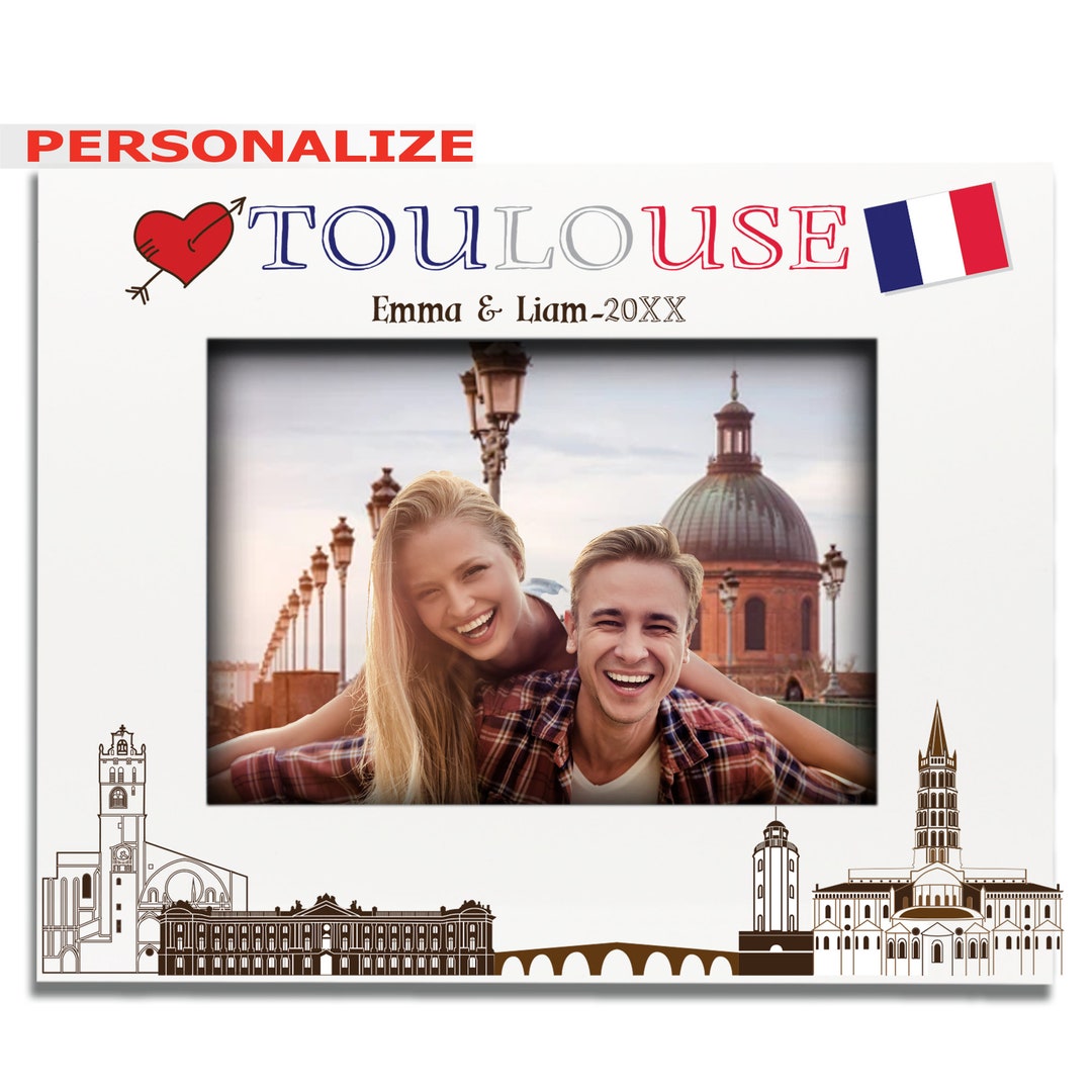 Personalized Toulouse Picture Frame France Vacation Gift Etsy