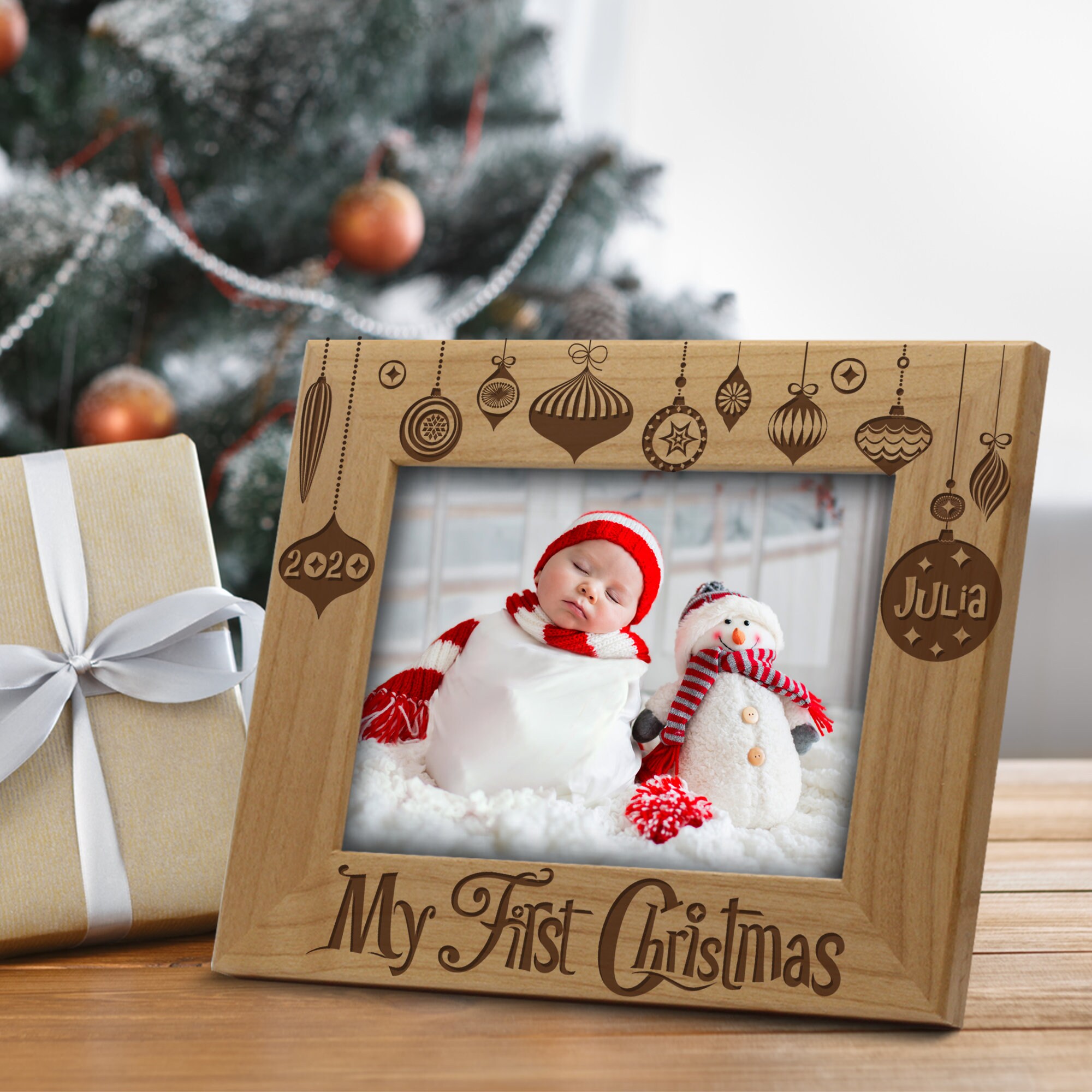 PERSONALIZEDMy First Christmas 2020 Picture Framebaby first Etsy