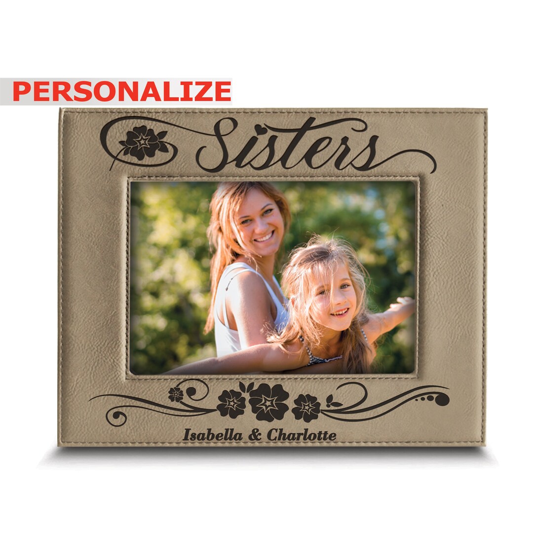 PERSONALIZED Sisters Picture Frame Gift for Sisterweeding, Christmas