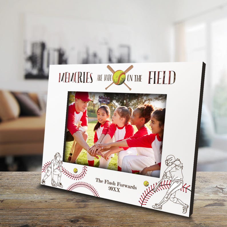 Softball Lessons Frame Personalized Softball Picture Frame: Team Gifts, Coaches, Graduation - Etsy