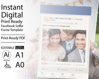 facebook frame etsy