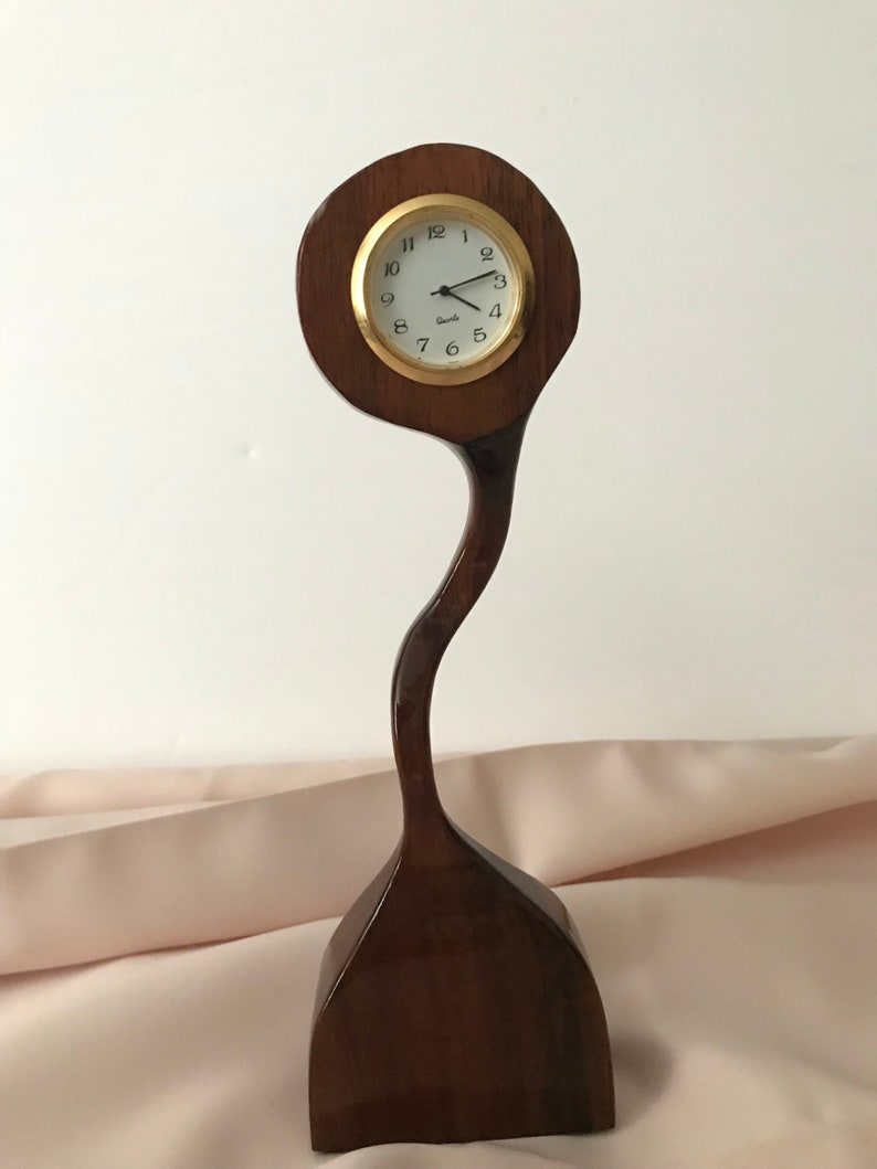 Contemporary Desk Clock Handmade Etsy