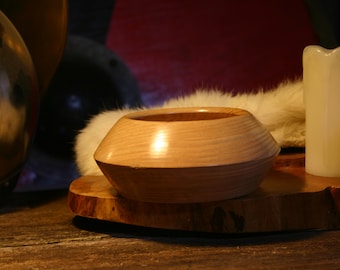 Oak hollow form handmade bowl