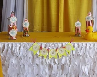 Ducky Name Banner and Jar Tag Set