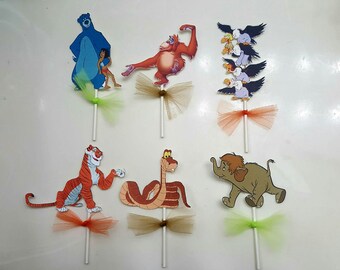 3 inch cake toppers set of 6