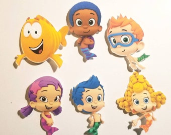 Bubble Guppies cake pop tags