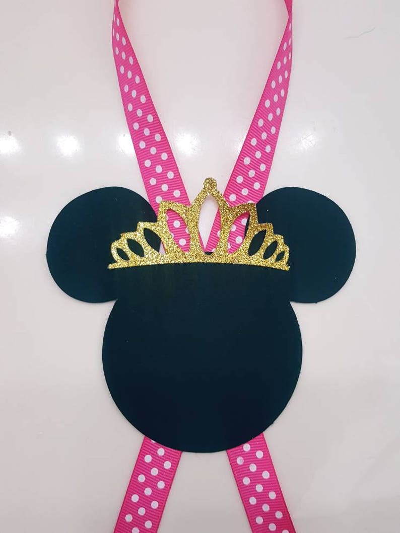 Chalk Candy Station Jar Tags Minnie Mouse