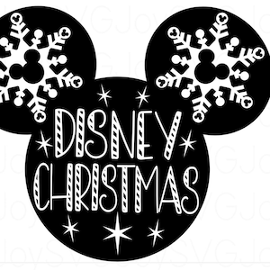Mickey Christmas Stars svg, Minnie Christmas  World Cricut Cut File, Holidays SVG, | Cricut Silhouette svg | (individual svg/png/jpg files)