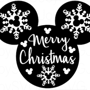 Mickey Christmas svg, Minnie Christmas svg, World Cricut Cut File, Holidays SVG, | Cricut Silhouette svg | (individual svg/png/jpg files)
