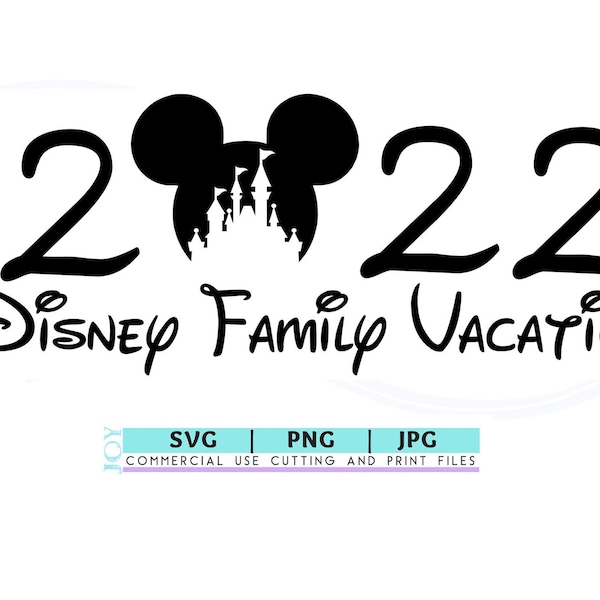 Vacances en famille 2022 svg , PNG JPG 2022, Magical World Vacation Svg, Family Trip 2021 SVG, Cut Files for Cricut et Silhouette Clip art