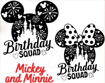 Disneyland Geburtstag SVG | Micky Maus Geburtstag T-shirt SVG | Welt SVG | Mickey Umriss SVG | Shirt SVG | Cricut Datei |