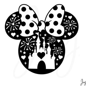 Minnie Mouse LOVE T-shirt SVG Png / Disneyland Love Valentines Svg / World Valentines t-Shirt Svg / Minnie outline Svg / cricut cut file /