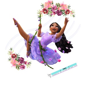 Encanto Isabella Madrigal PNG Miraibel, Luisa, Encanto, Imágenes Prediseñadas Descarga Digital Instantánea Sublimación, Encanto Fiesta de Cumpleaños PNG