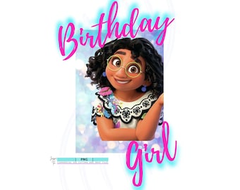 Encanto Mirabel Birthday Girl Digital Art Png Sublimation | Encanto png Sublimate Print | DIGITAL Download| PNG for SUBLIMATION | Clip Art |