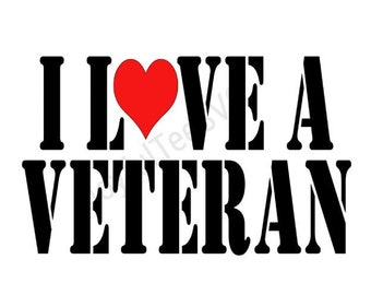 I love a Veteran T-shirt SVG Jpg | Veteran t-shit Svg | Love Army SVG | Military shirt Svg | |Military Love JPG Marine shirt svg